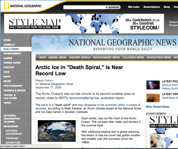ARCTIC ICE “Death Spiral” | National Geographic