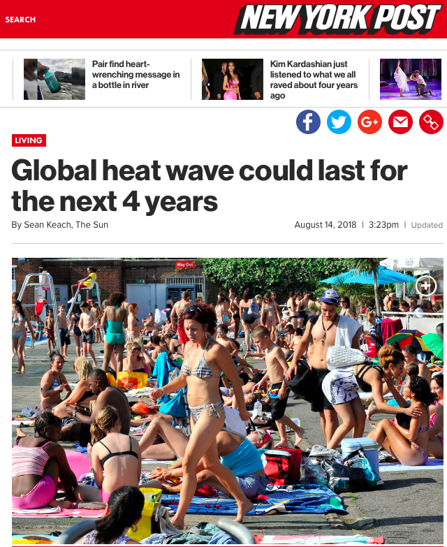 Global heat wave could last for the next 4 years | NYPost